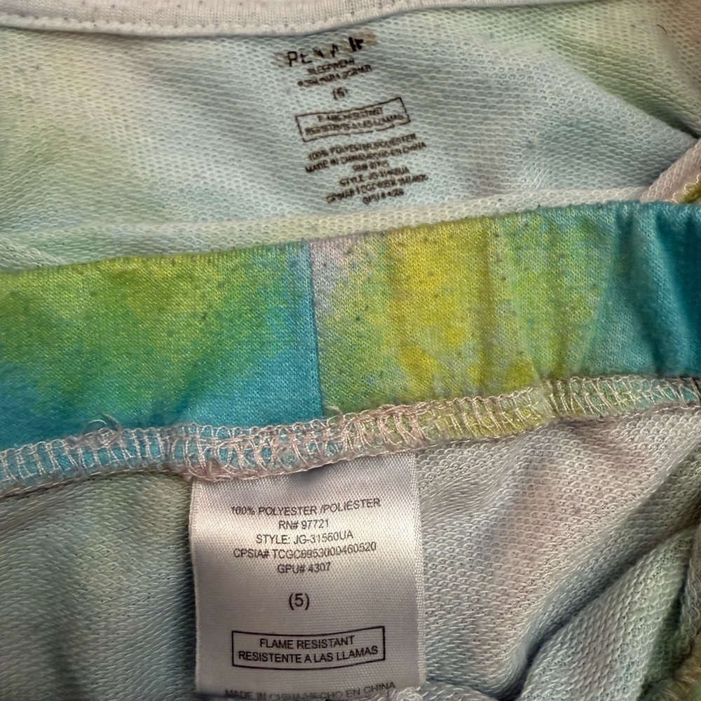 Colorful Tie-Dye Kids Pajama Sets - Picture 3 of 5